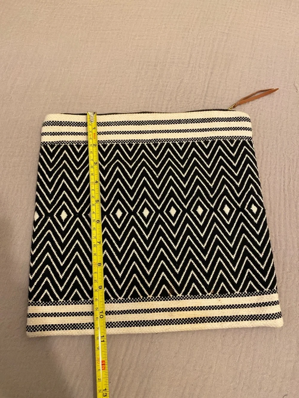TRIBE ALIVE Black & White Geometric Zipper Pouch - Women Bags